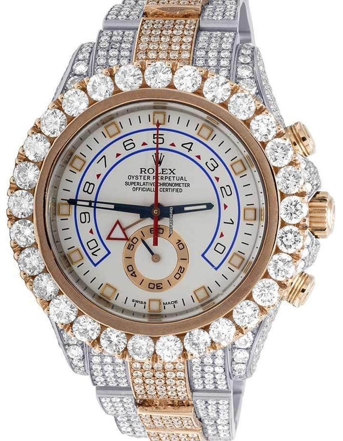 Two Tone 44MM Oyster Diamond Watch